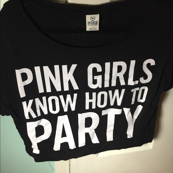 Pink Victorias Secret Graphic T-shirt Black Small - Picture 2 of 4